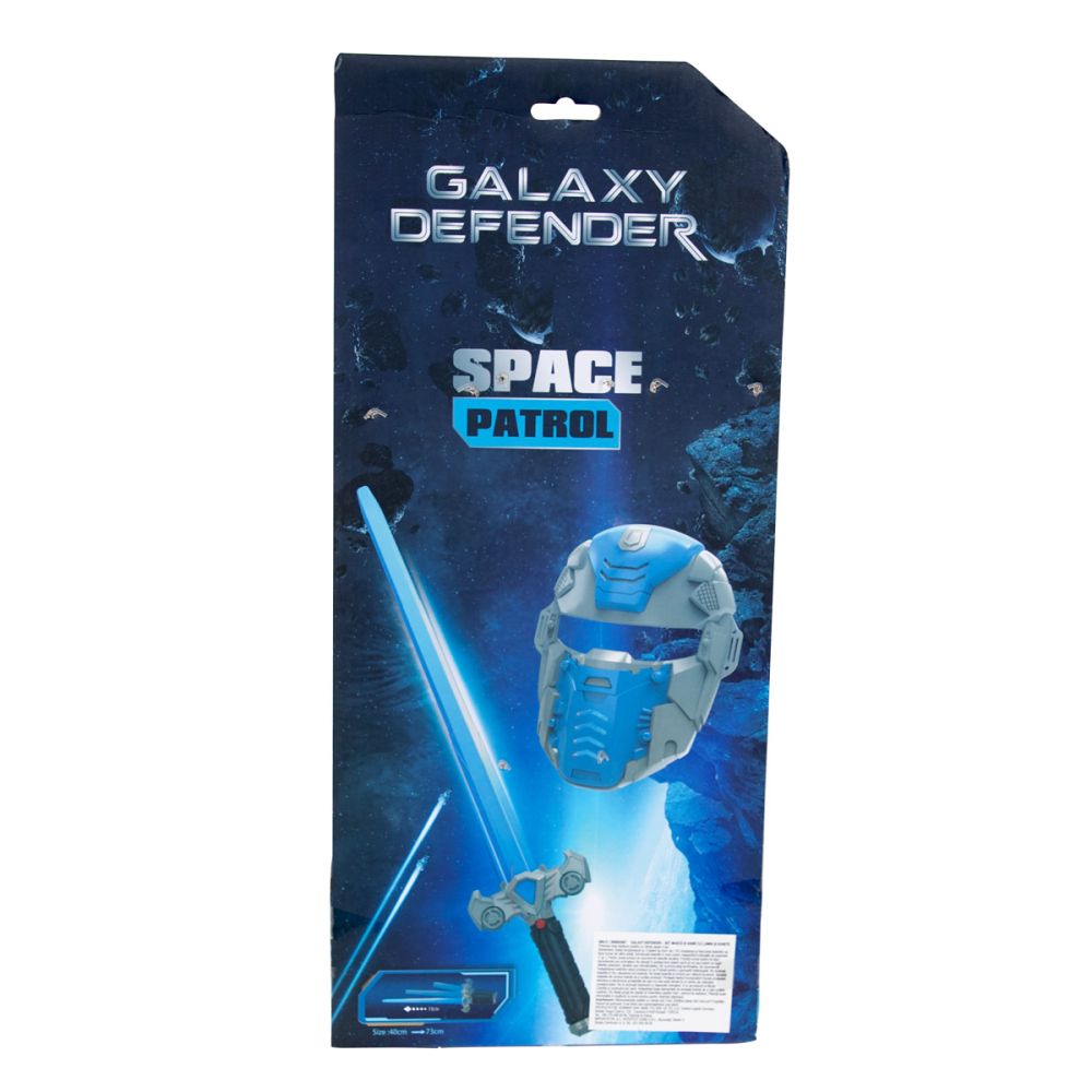 Комплект маска и меч, Galaxy Defender, със светлини и звуци