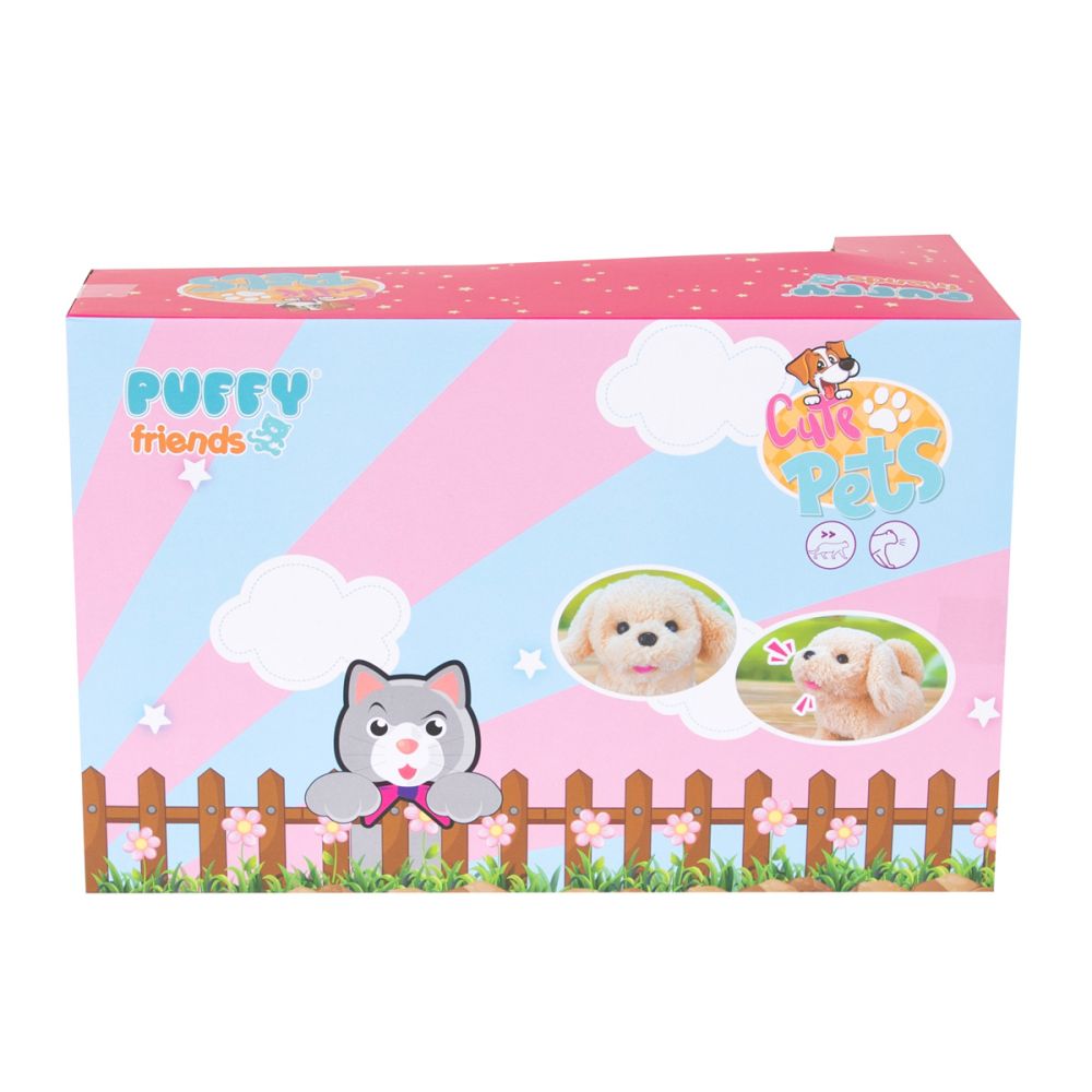 Интерактивна плюшена играчка, Puffy Friends, Коте с къщичка