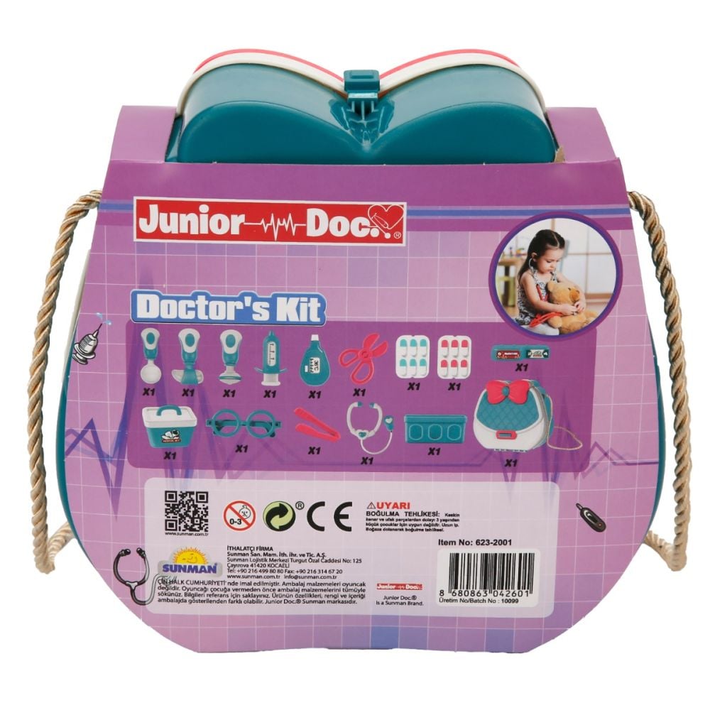 Докторски комплект в чанта, Junior Doc, 15 части
