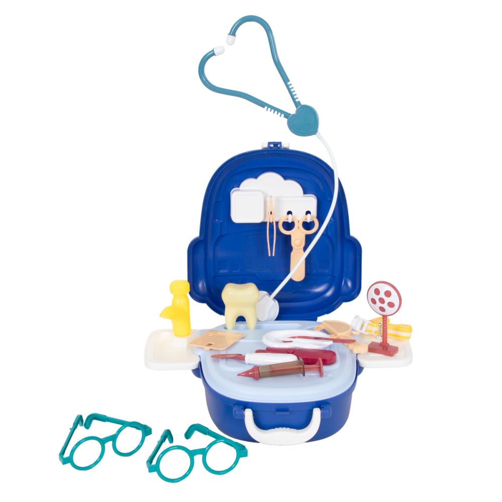 Комплект за игра в чантичка, Junior Doc, Doctor Kit, 25 части