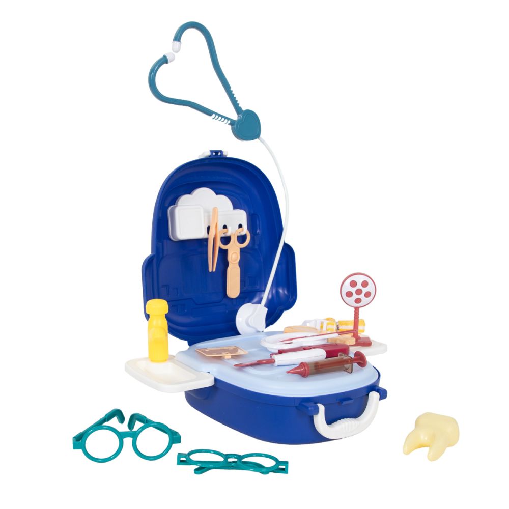 Комплект за игра в чантичка, Junior Doc, Doctor Kit, 25 части