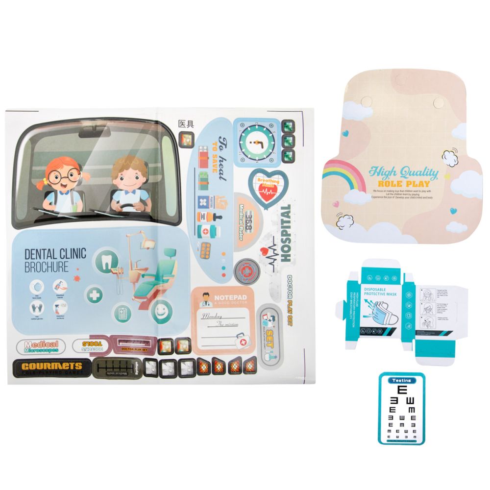 Комплект за игра в чантичка, Junior Doc, Doctor Kit, 25 части