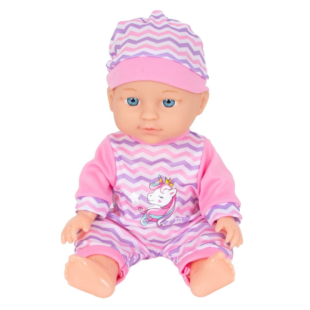 Кукла бебе с люлеещ се стол и аксесоари, Boubou, 30 см