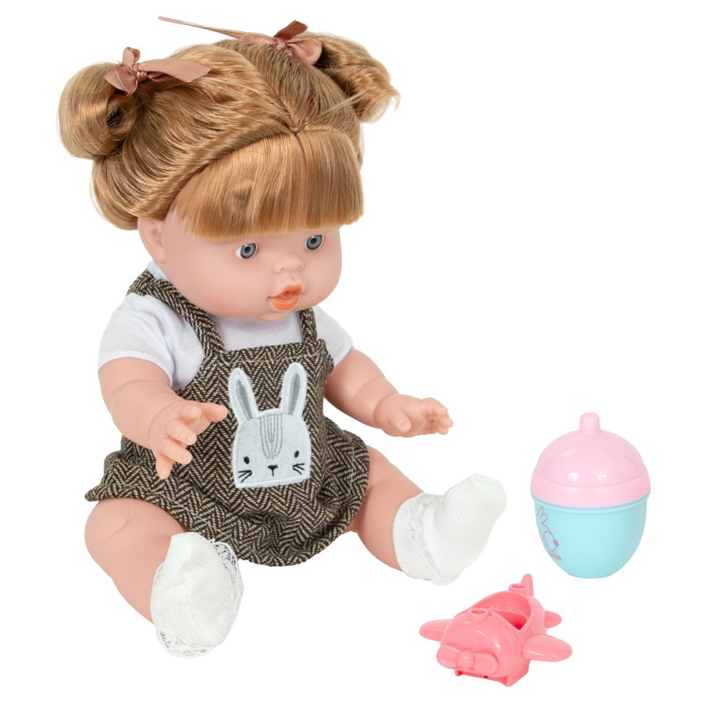 Кукла бебе с рокля, Boubou, 35 см