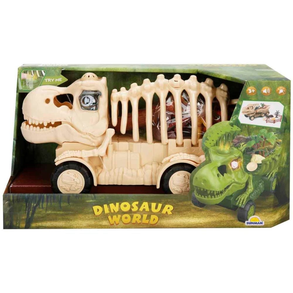 Транспортьор със звуци и светлини, Crazoo, Dinosaur World