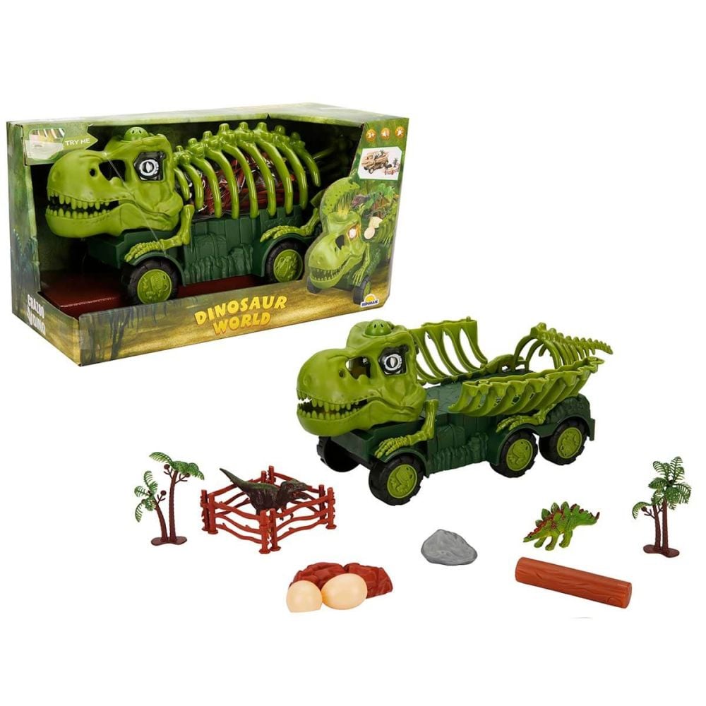 Транспортьор със звуци и светлини, Crazoo, Dinosaur World
