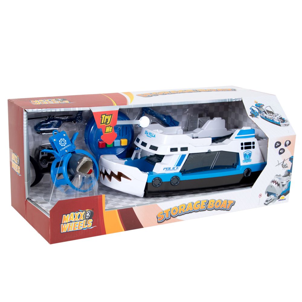 Комплект за игра с морско спасително превозно средство, Maxx Wheels, Police