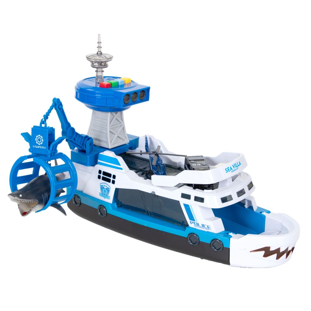 Комплект за игра с морско спасително превозно средство, Maxx Wheels, Police