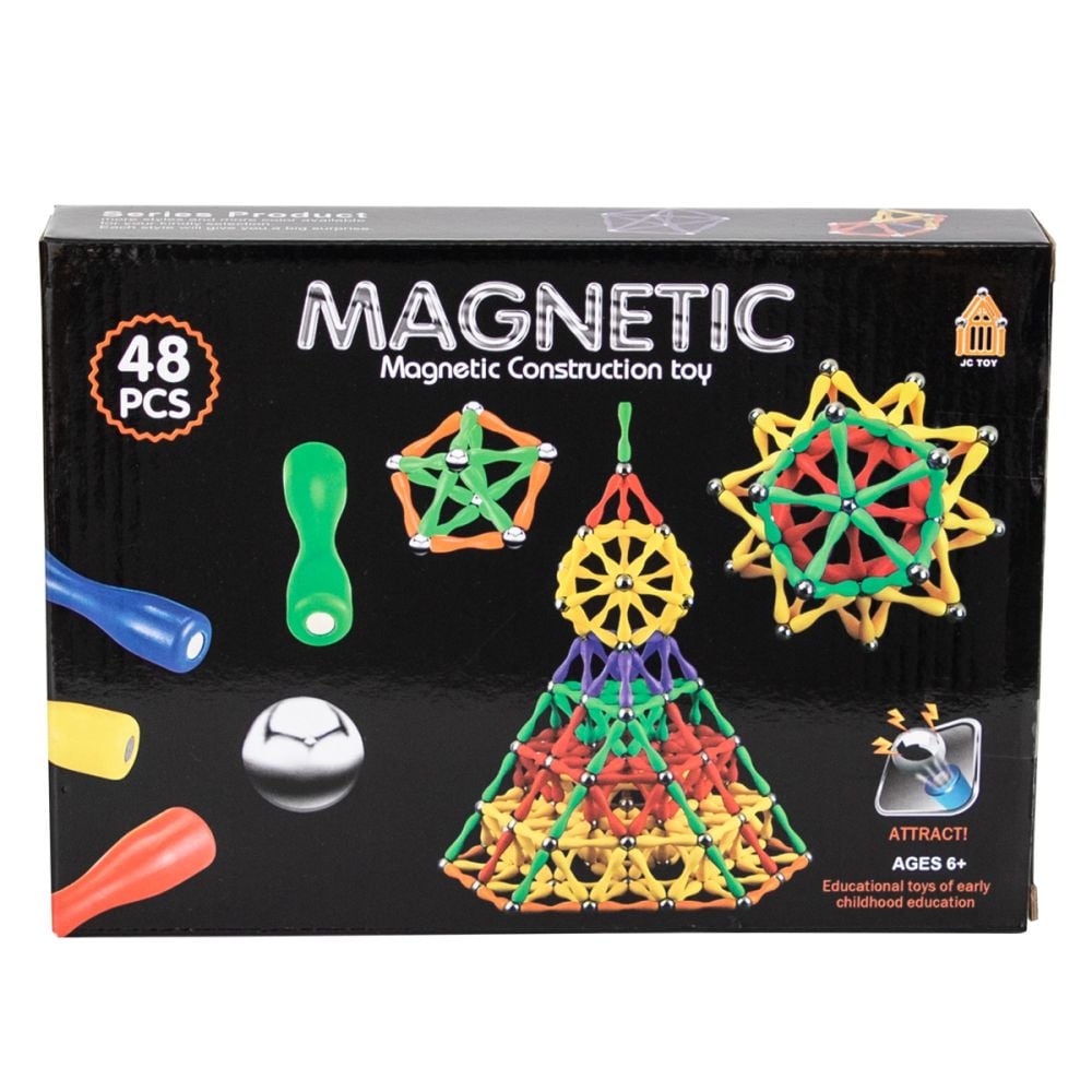 Строителна игра, Magnetic, 48 Части