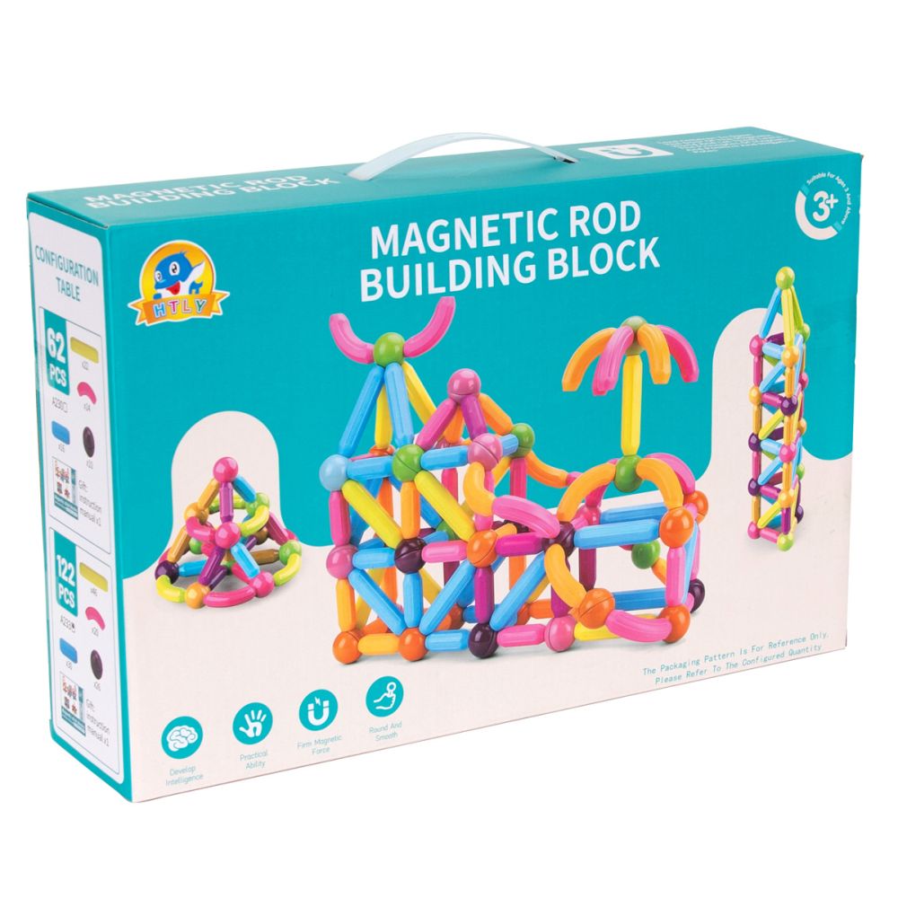Строителна игра, Magnetic, 122 Части