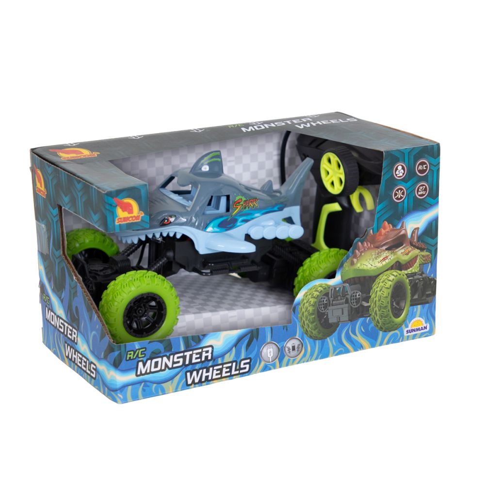Кола 4x4 с дистанционно, Suncon, Shark Ultra Rock Crawler, Сива, 1:18