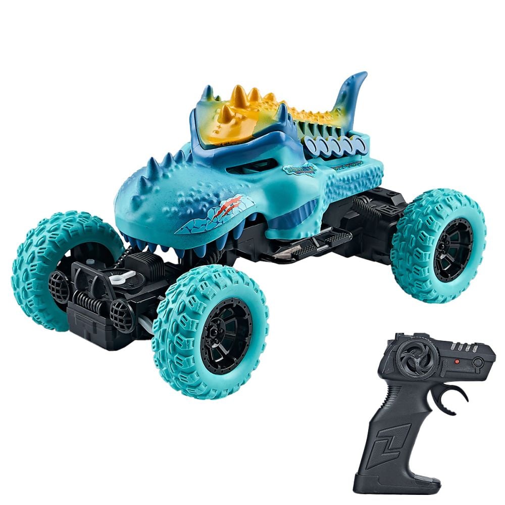 Кола 4x4 с дистанционно, Suncon, Monster Ultra Rock Crawler, синя, 1:18