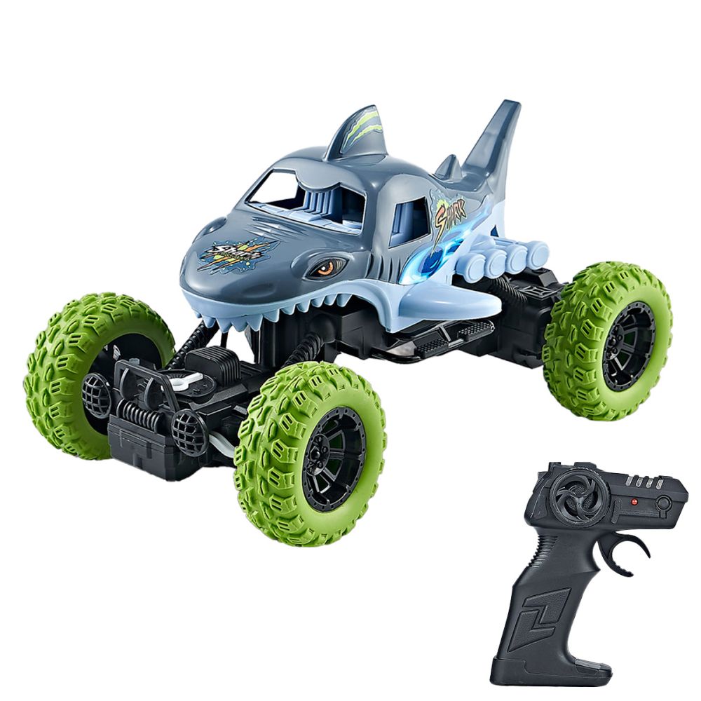 Кола 4x4 с дистанционно, Suncon, Shark Ultra Rock Crawler, Сива, 1:18
