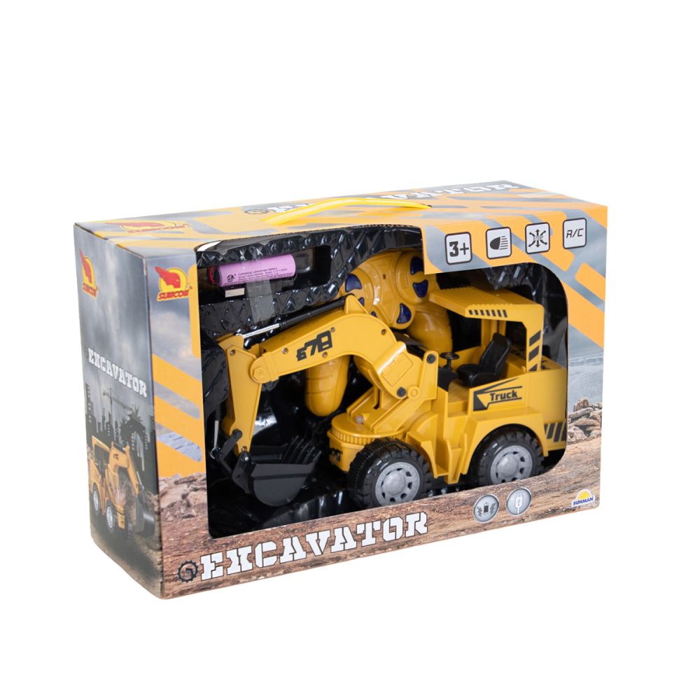 Багер с дистанционно, Suncon, 1:18