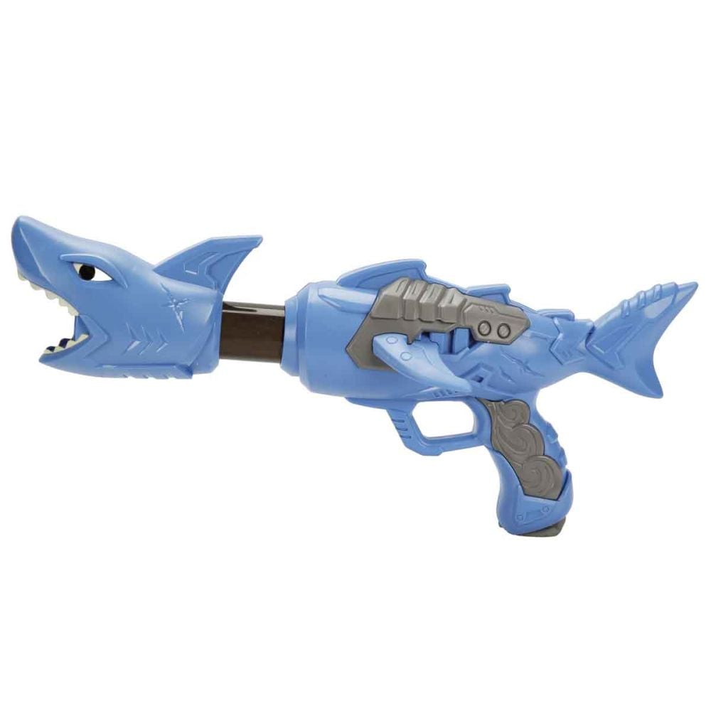 Играчка оръжие с 10 стрелички и топчета от дунапрен, Zapp Toys, Shark, Синя