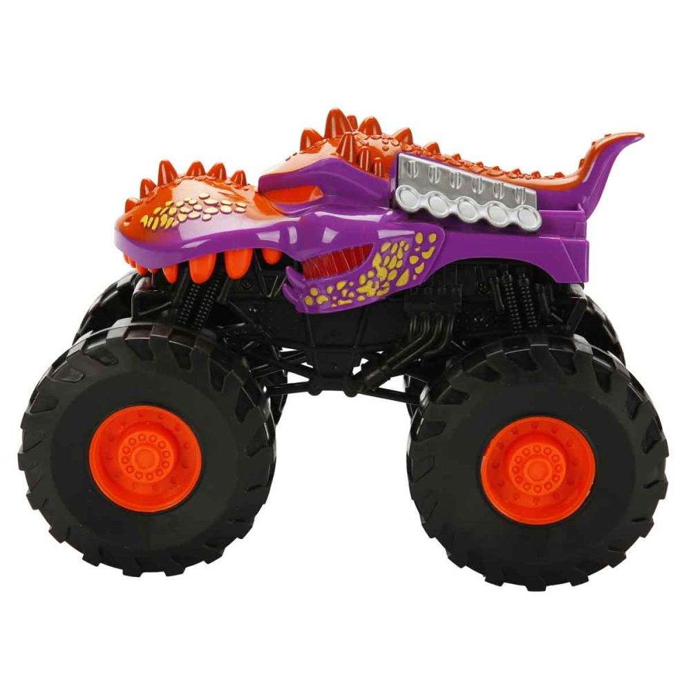 Количка Monster Truck, Cool Machines, Динозавър, Лилава