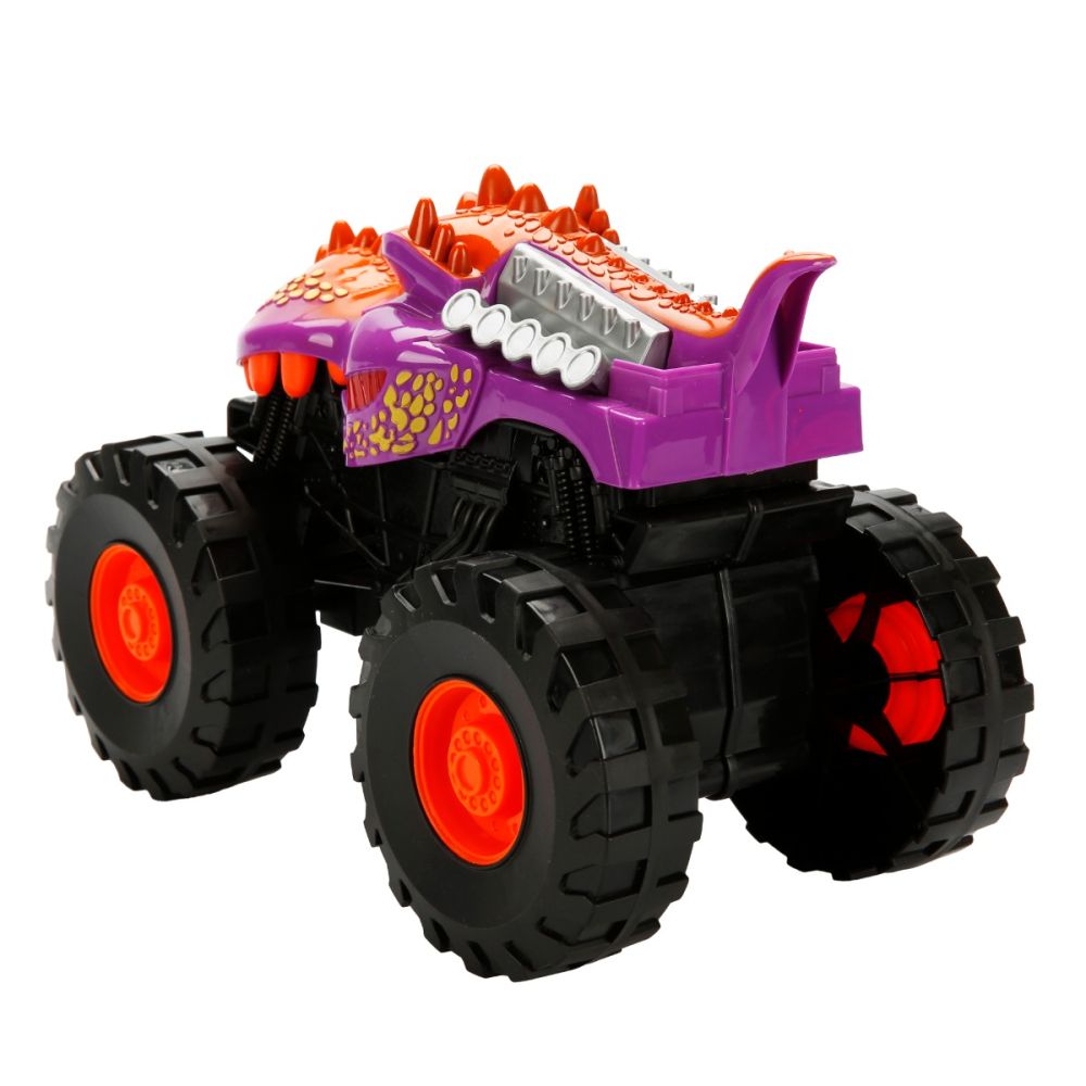 Количка Monster Truck, Cool Machines, Динозавър, Лилава
