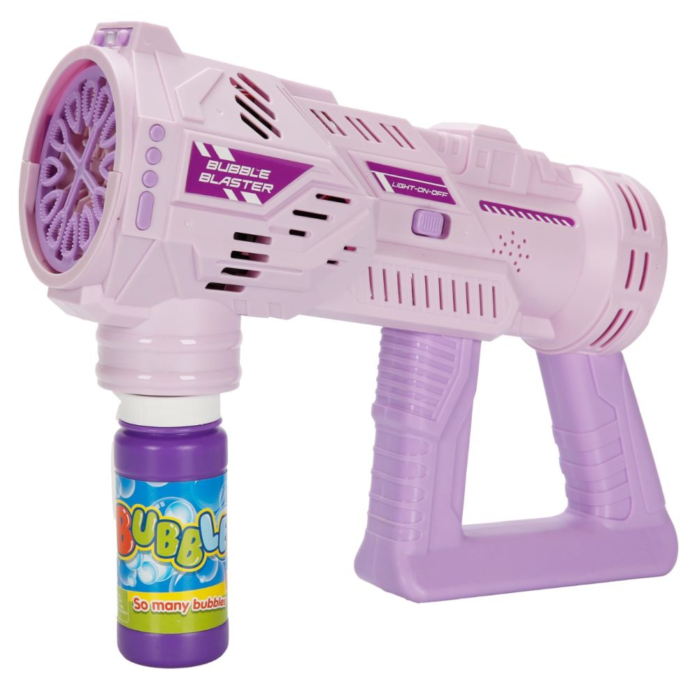 Пистолет за правене на балончета със светлини и звуци, Bubble Blaster, Розов, 236 мл.