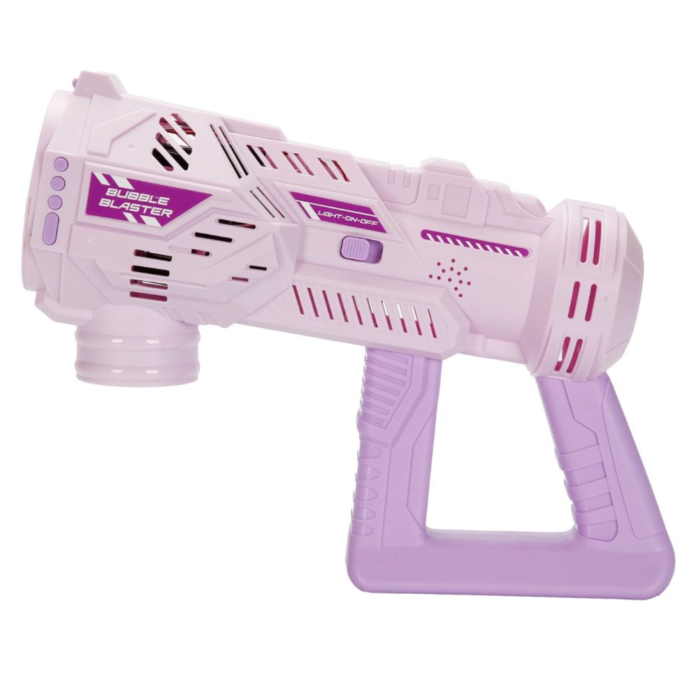 Пистолет за правене на балончета със светлини и звуци, Bubble Blaster, Розов, 236 мл.