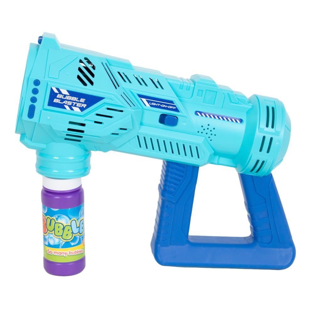 Пистолет за правене на балончета със светлини и звуци, Bubble Blaster, Син, 236 мл.