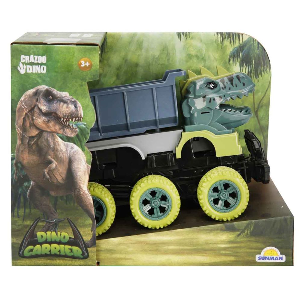 Превозно средство динозавър, Crazoo, Dino Carrier, 17 см 