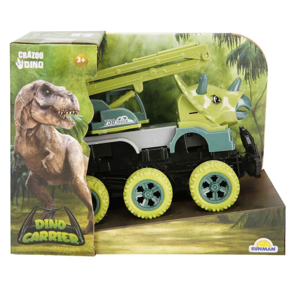 Превозно средство динозавър, Crazoo, Dino Carrier, 17 см 