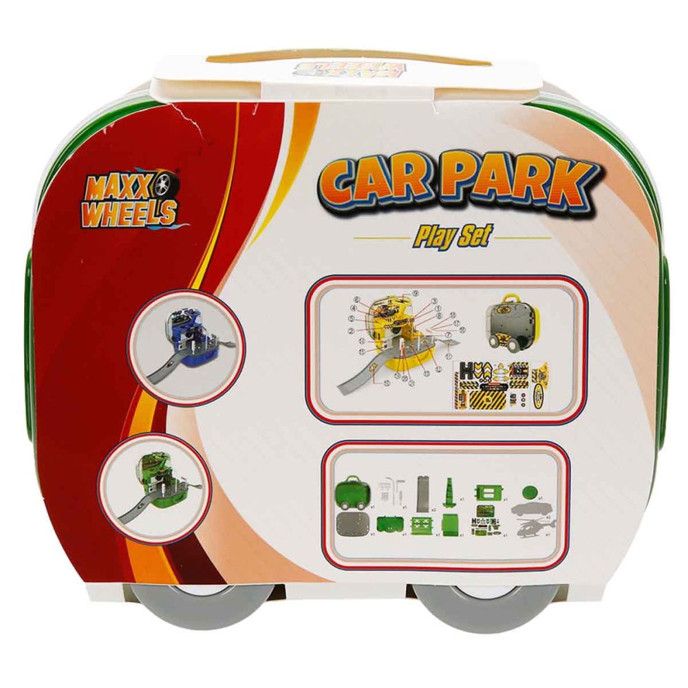 Комплект за игра с превозни средства, Maxx Wheels, Car Park, Military Base