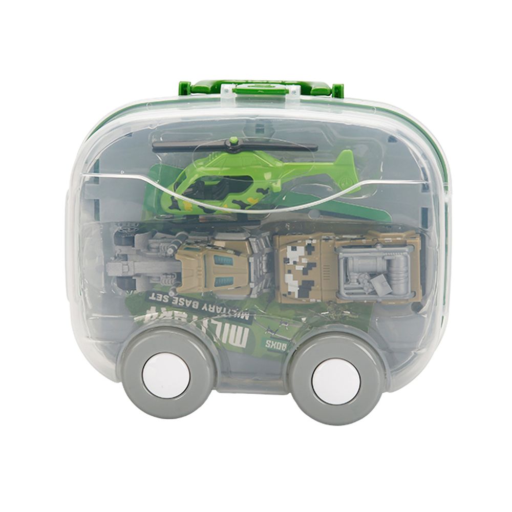 Комплект за игра с превозни средства, Maxx Wheels, Car Park, Military Base