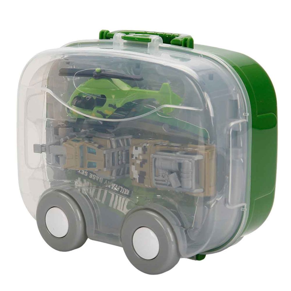 Комплект за игра с превозни средства, Maxx Wheels, Car Park, Military Base