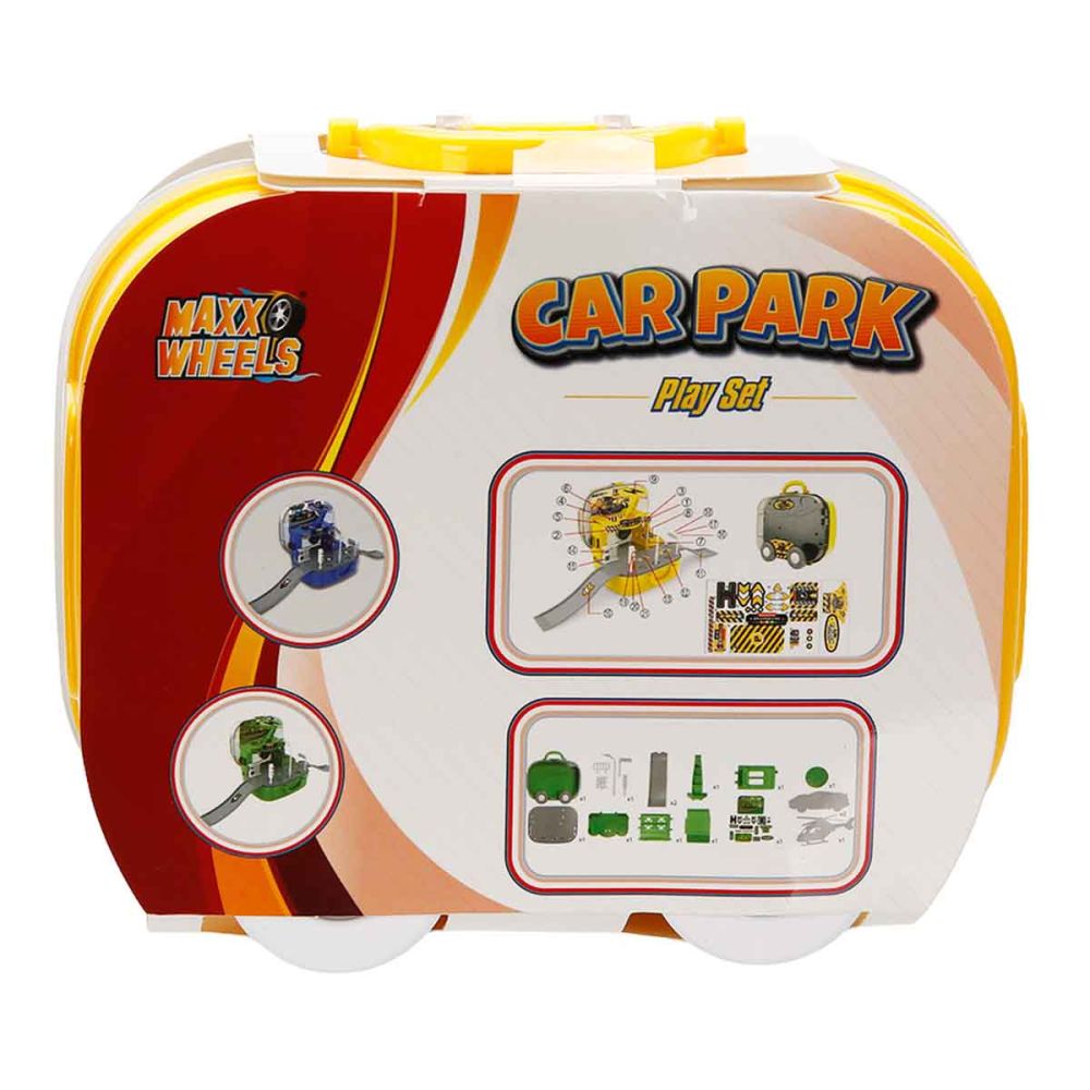 Комплект за игра с превозни средства Maxx Wheels, Car Park, Truck Engineer
