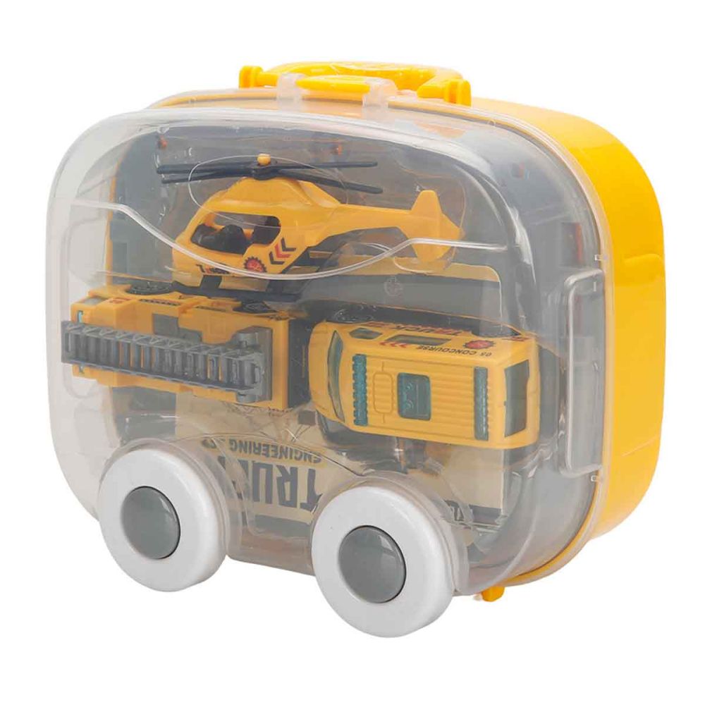 Комплект за игра с превозни средства Maxx Wheels, Car Park, Truck Engineer