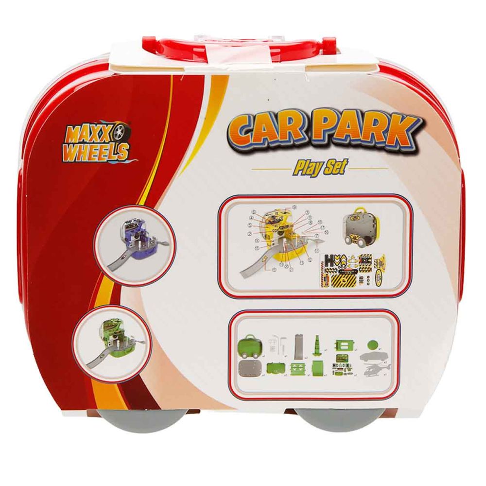 Комплект за игра с превозни средства, Maxx Wheels, Car Park, Rescue Fire Control