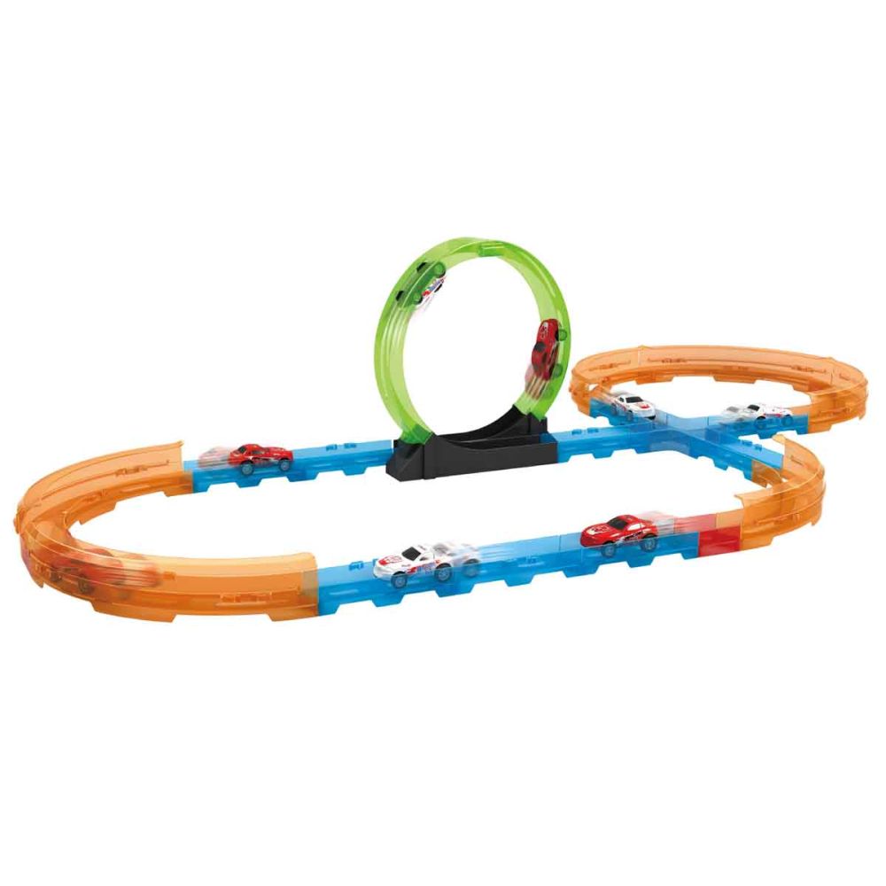 Комплект състезателна писта с 2 колички, Maxx Wheels, Loop