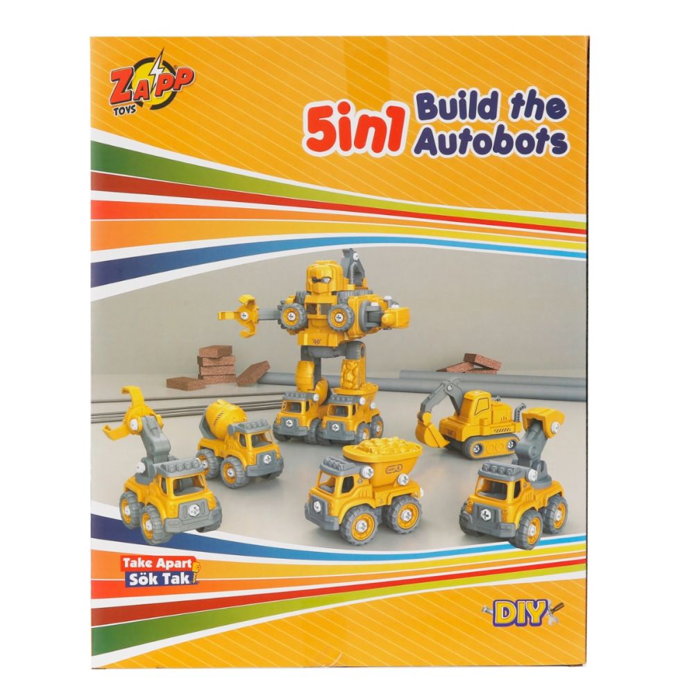 Трансформиращ се робот 5в1, Zapp Toys, Autobots, Жълт