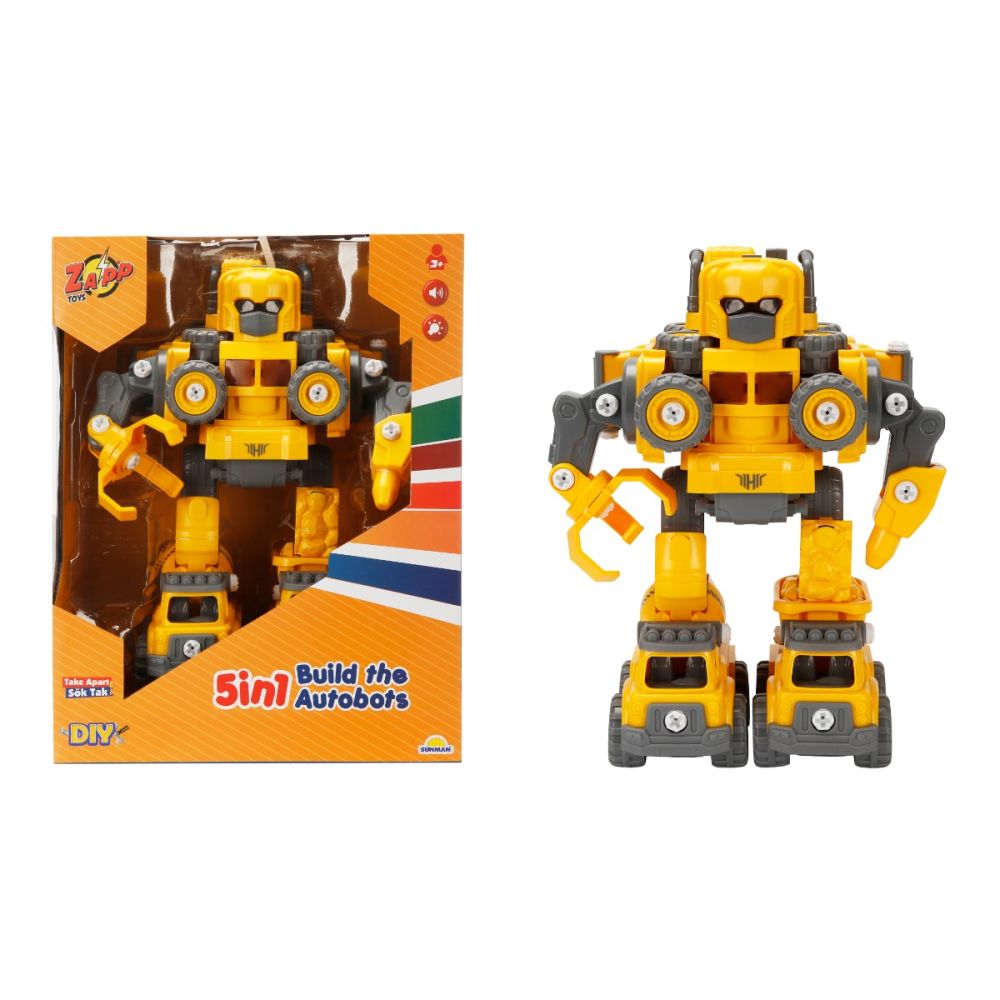 Трансформиращ се робот 5в1, Zapp Toys, Autobots, Жълт