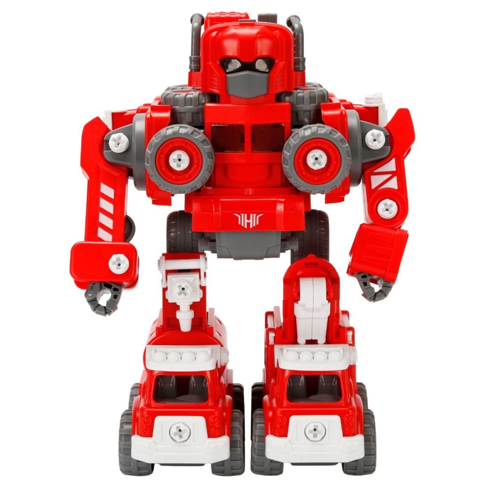 Трансформиращ се робот 5в1 със звук и светлина, Zapp Toys, Autobots, Червен