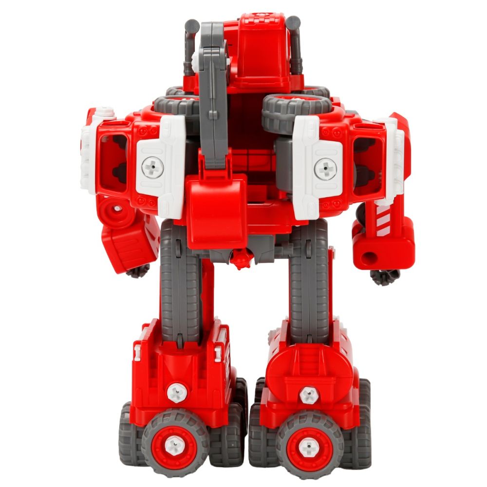 Трансформиращ се робот 5в1 със звук и светлина, Zapp Toys, Autobots, Червен