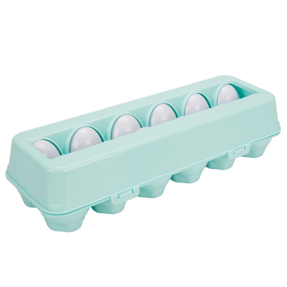 Бебешка играчка, Minibo, Яйца с геометрични фигури, 24 части