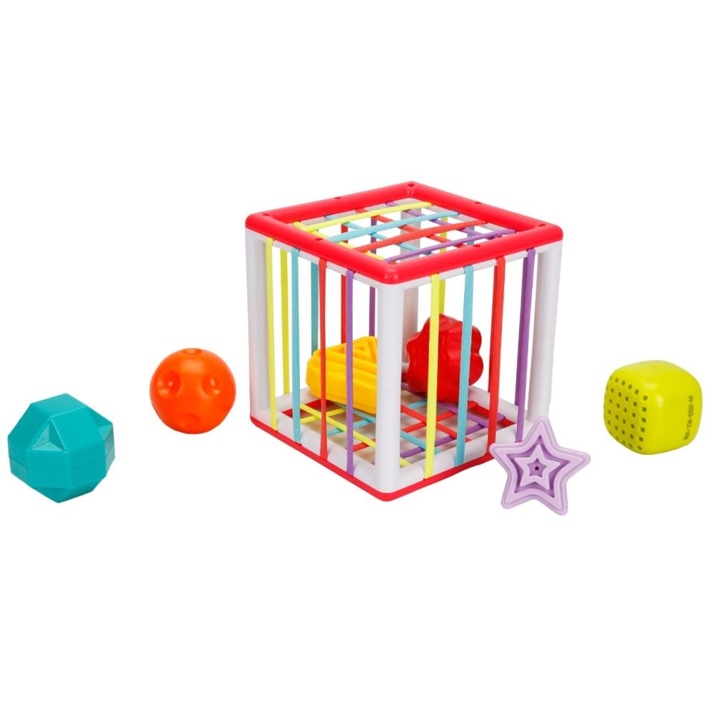 Бебешка играчка, Minibo, Куб с цветни формички