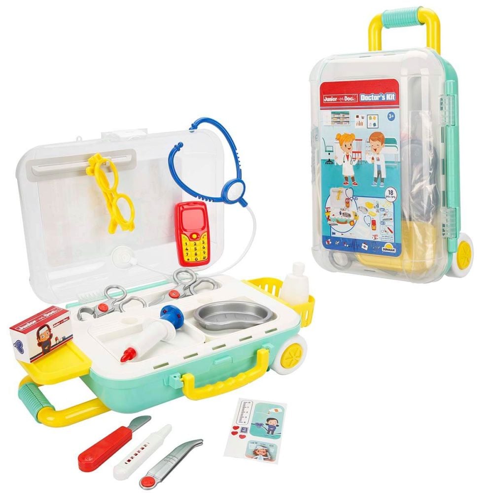 Докторски комплект в куфар, Junior Doc, 18 части