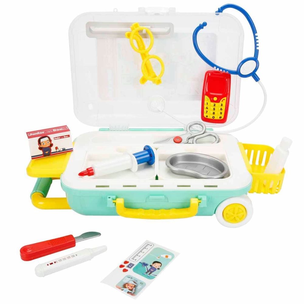 Докторски комплект в куфар, Junior Doc, 18 части