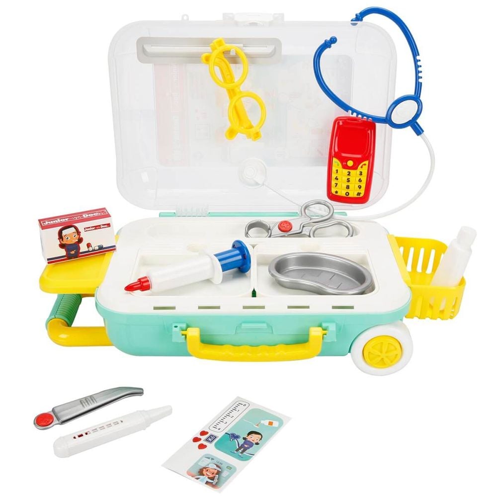 Докторски комплект в куфар, Junior Doc, 18 части