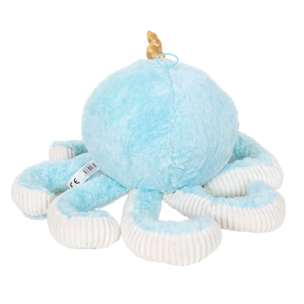 Плюшена играчка, Puffy Friends, Октопод, Син, 45 см