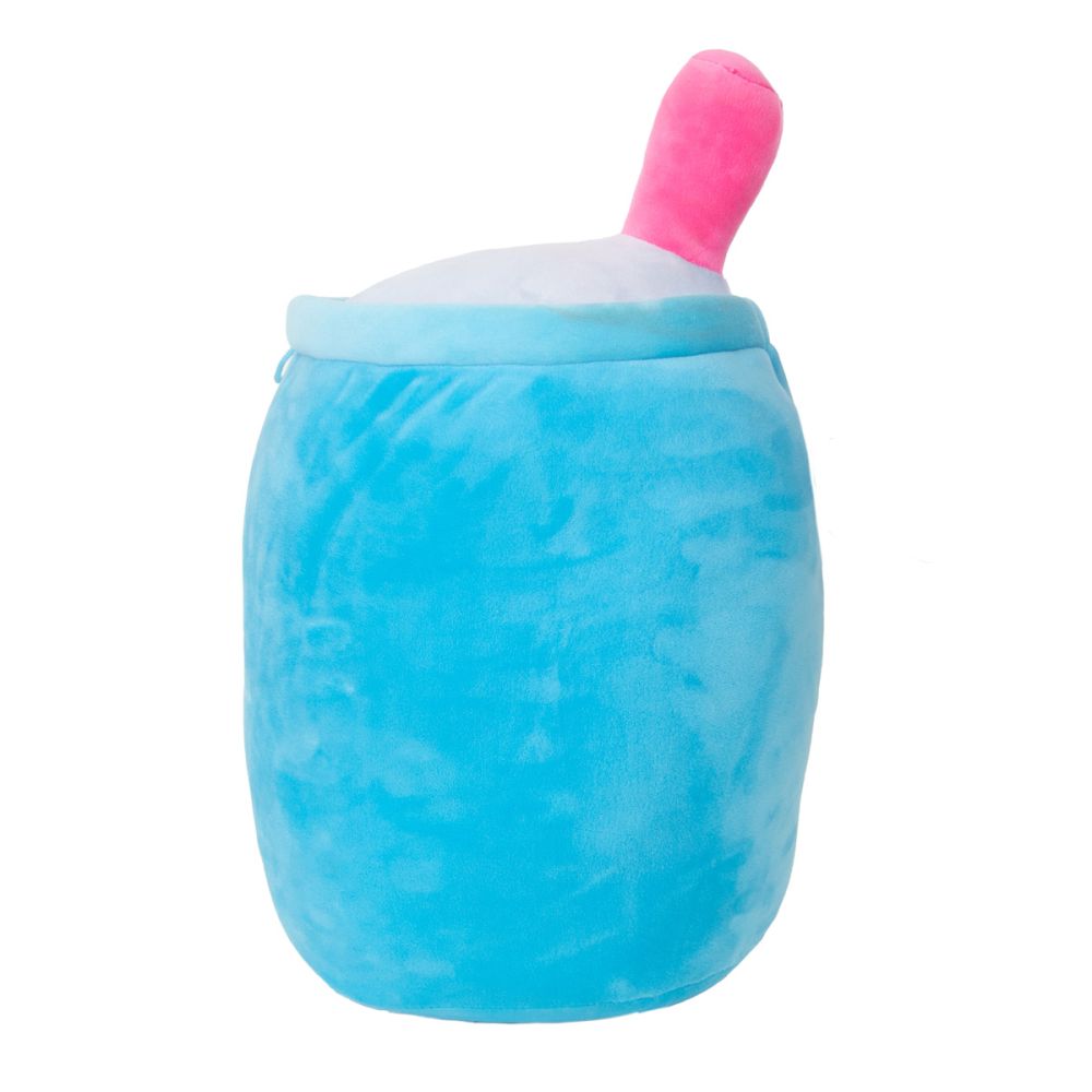 Плюшена играчка, Puffy Friends, Чаша със сламка, Синя, 35 см