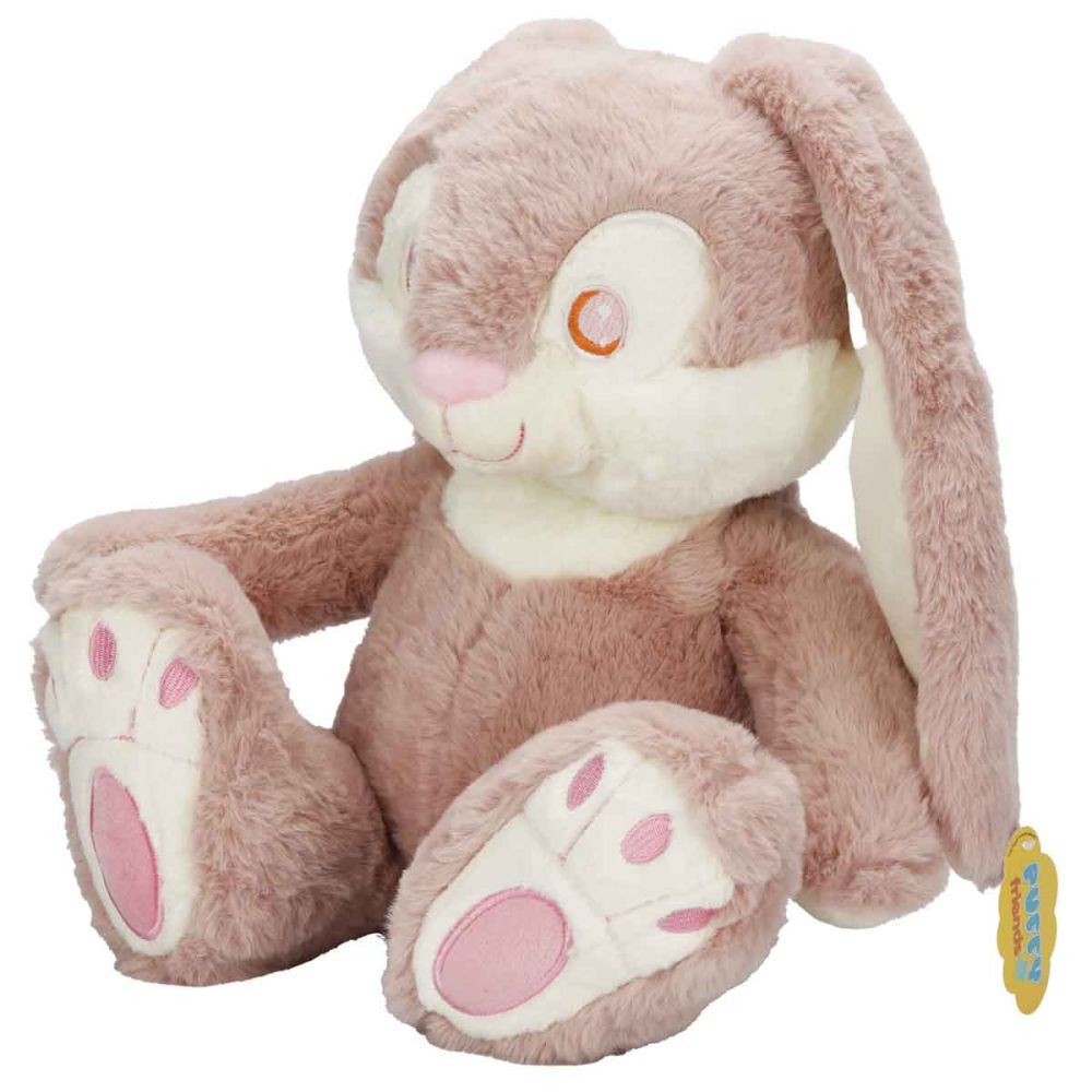 Плюшена играчка, Puffy Friends, Зайче, Тъмнорозово, 35 см
