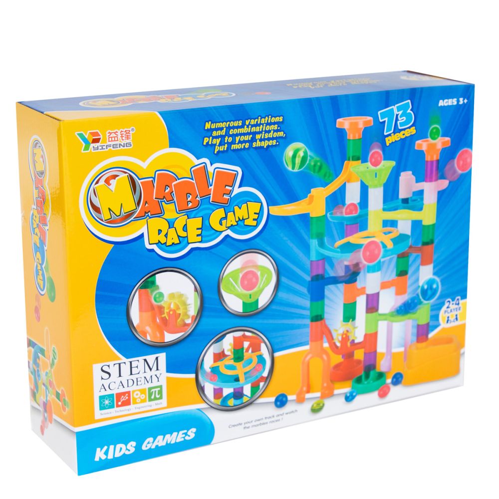 Строителна игра, Marble Race Game, Надпревара с топчета, 73 части