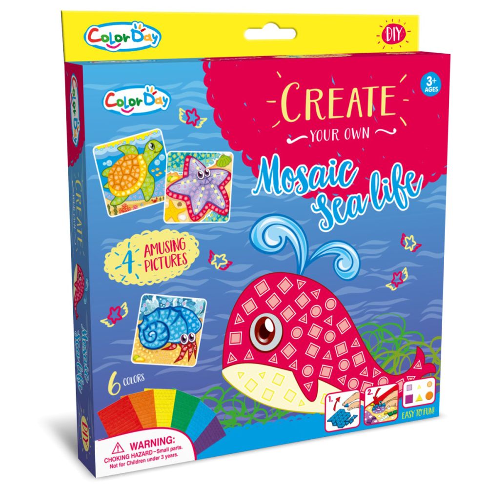 Творчески комплект, Color Day, Mosaic Sea Life