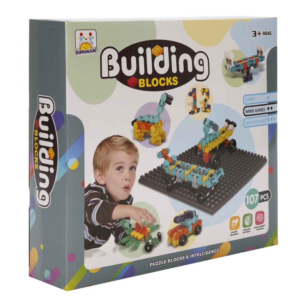 Конструктор, Building Blocks, 107 части