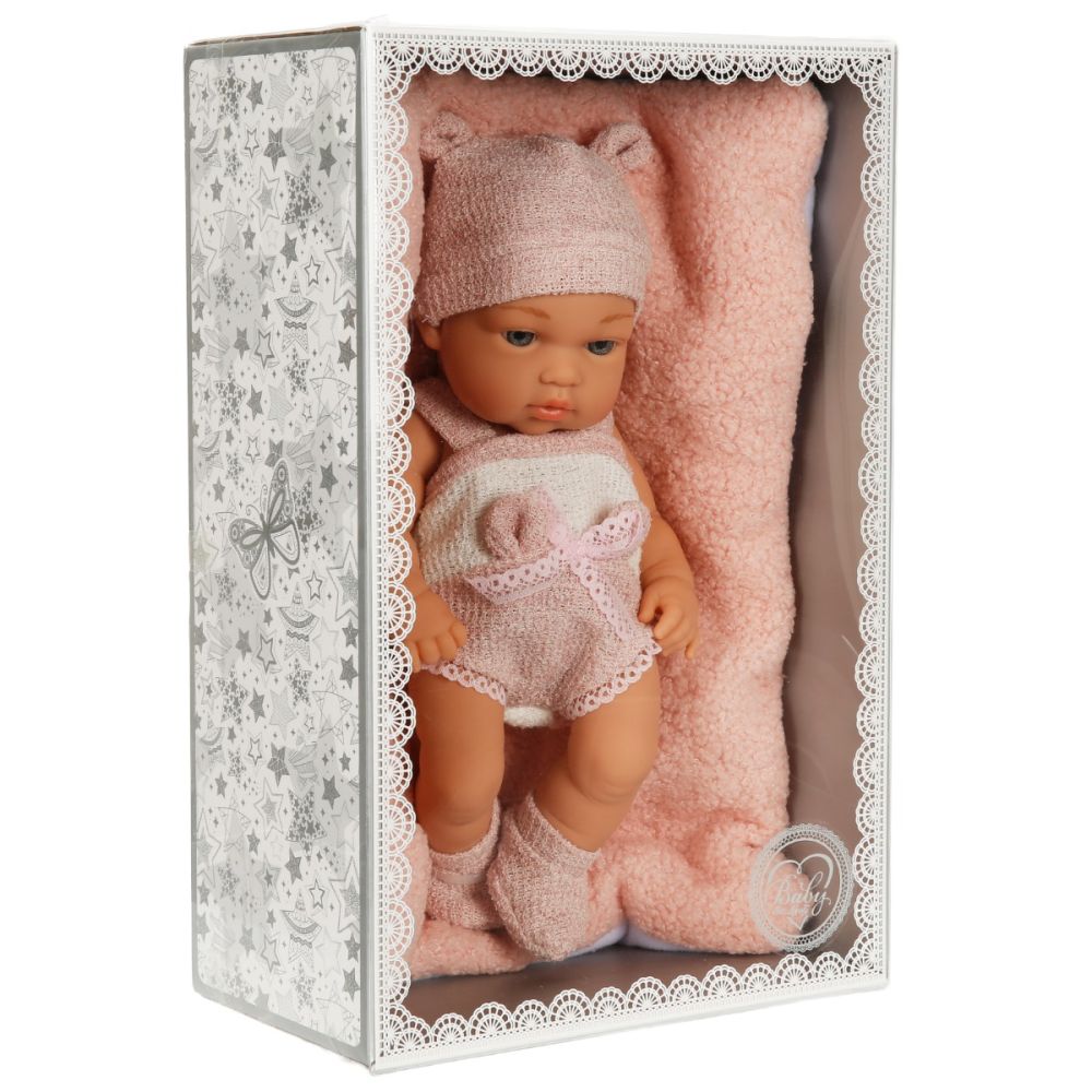 Бебе с одеалце, Baby So Lovely, Розово, 30 см