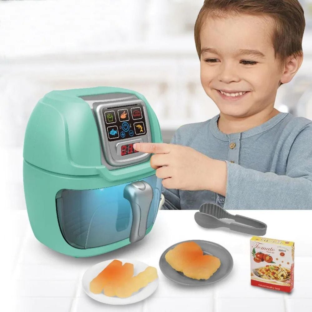 Фритюрник със светлини и звуци, Little Chef, Air Fryer, 9 аксесоара